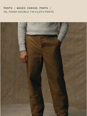 Filson Brown Waxed Canvas Chinos